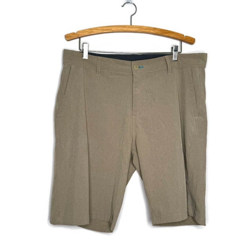 Split Brand Heather Khaki Hybrid Board Shorts Men’s Size 36